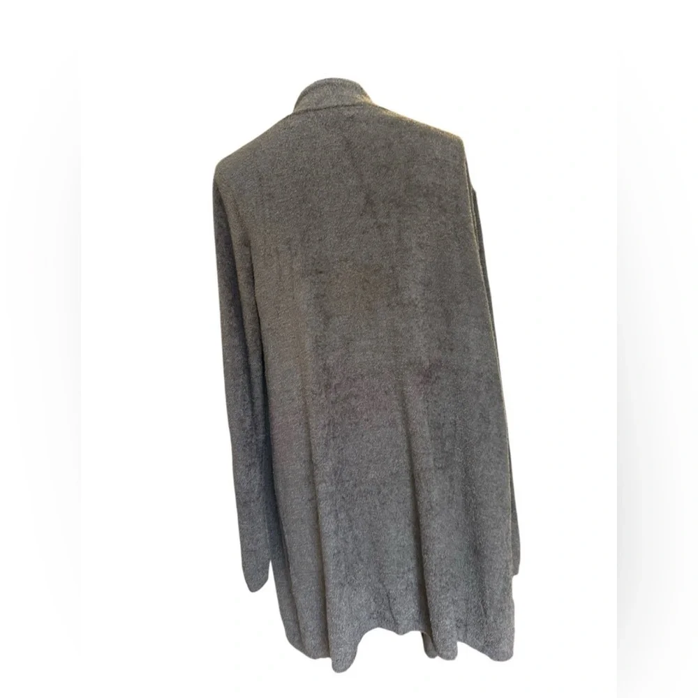 Barefoot Dreams Bamboo Chic Lite Open Front Cardigan Gray Size 1X NWT - Picture 4 of 8